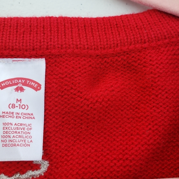 Holiday Time Red Bah Hum Pug Sweater Vest - Picture 3 of 7